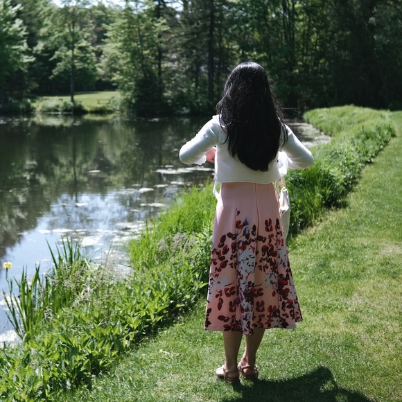 Pink floral great material dress size:4 - Picture 11 of 11